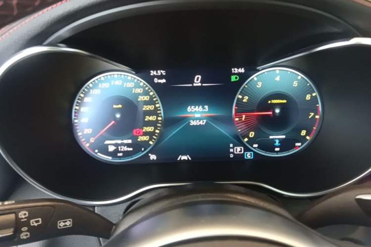 Used Mercedes-Benz GLC AMG 2020 AMG GLC 43 4MATIC Odometer Close Up