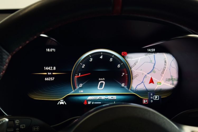 Used Mercedes-Benz GLC AMG 2020 AMG GLC 43 4MATIC Odometer Close Up