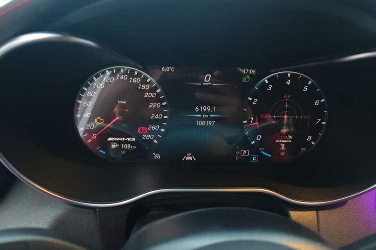 Used Mercedes-Benz GLC AMG 2020 AMG GLC 43 4MATIC Odometer Close Up