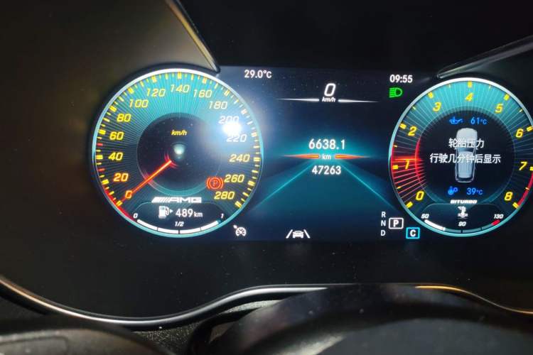 Used Mercedes-Benz GLC AMG 2022 AMG GLC 43 4MATIC Odometer Close Up