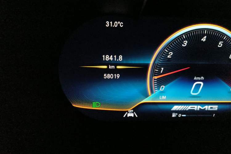 Used Mercedes-Benz GLC AMG 2022 AMG GLC 43 4MATIC Odometer Close Up