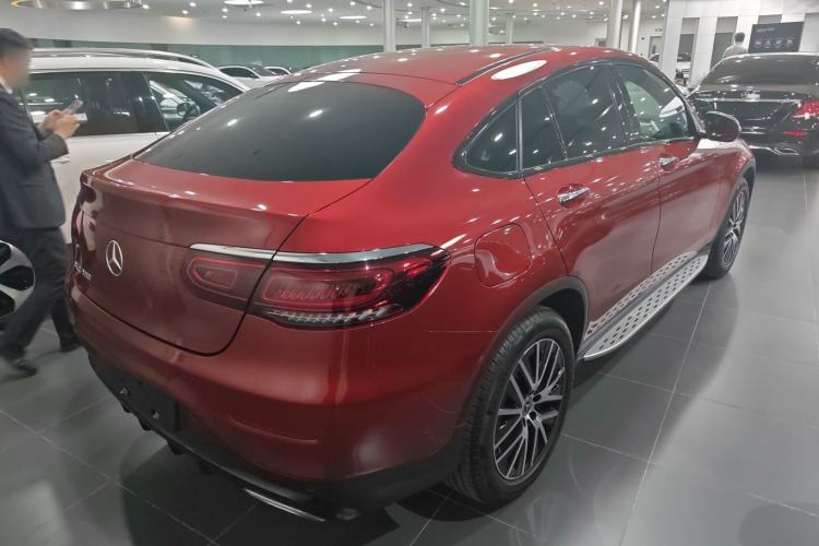 Used Mercedes-Benz GLC Coupe 2021 GLC 300 4MATIC Coupe SUV Rear Right 45 Deg