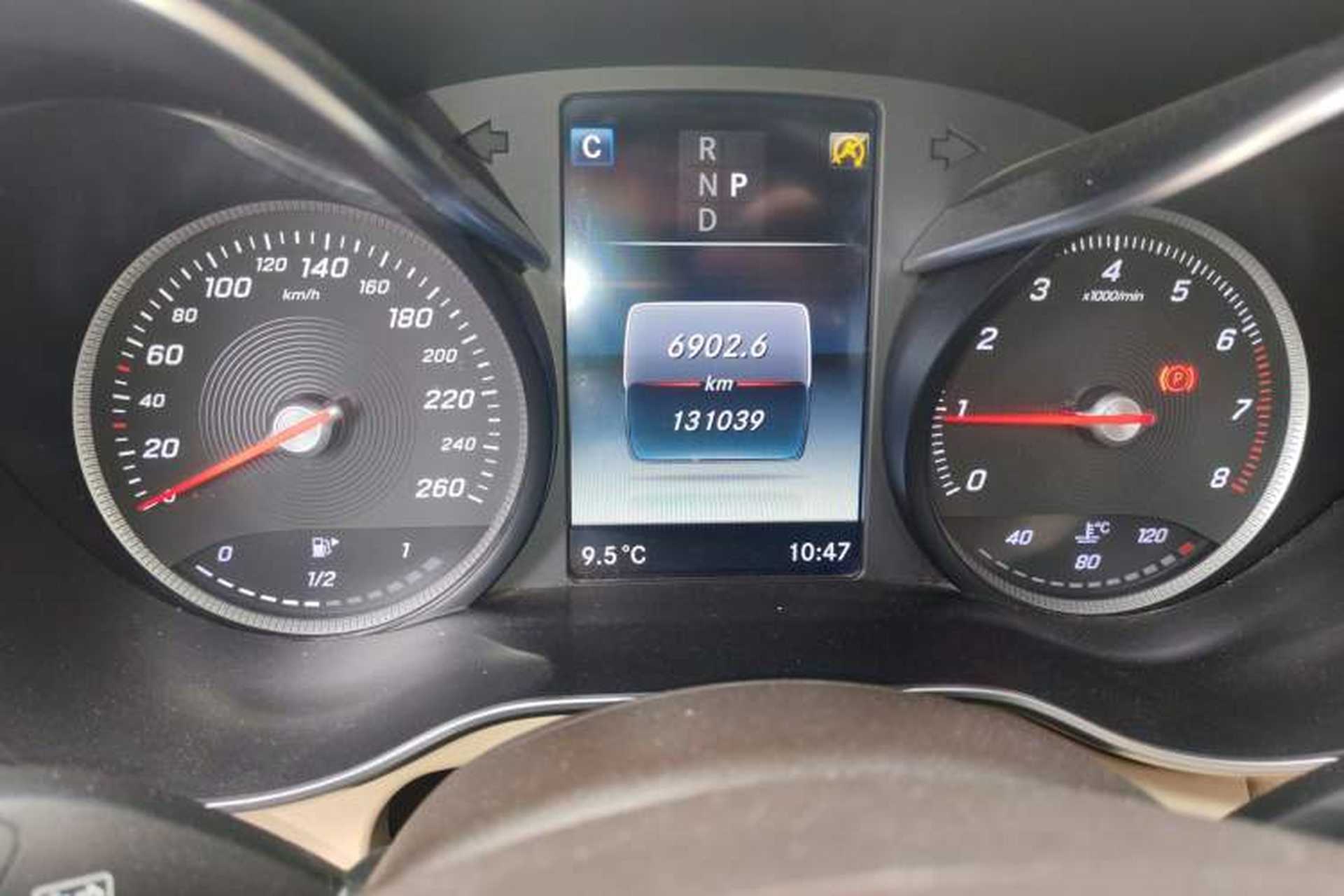 Used Mercedes-Benz GLC Coupe 2017 GLC 260 4MATIC Coupe SUV Odometer Close Up
