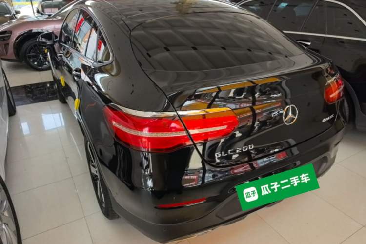 Used Mercedes-Benz GLC Coupe 2017 GLC 200 4MATIC Coupe SUV Rear Left 45 Deg