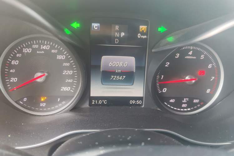 Used Mercedes-Benz GLC Coupe 2017 GLC 200 4MATIC Coupe SUV Odometer Close Up