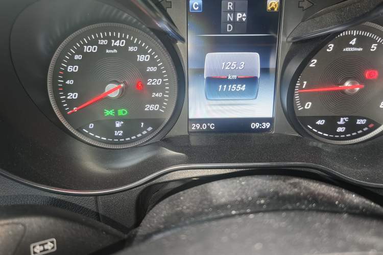 Used Mercedes-Benz GLC Coupe 2017 GLC 200 4MATIC Coupe SUV Odometer Close Up