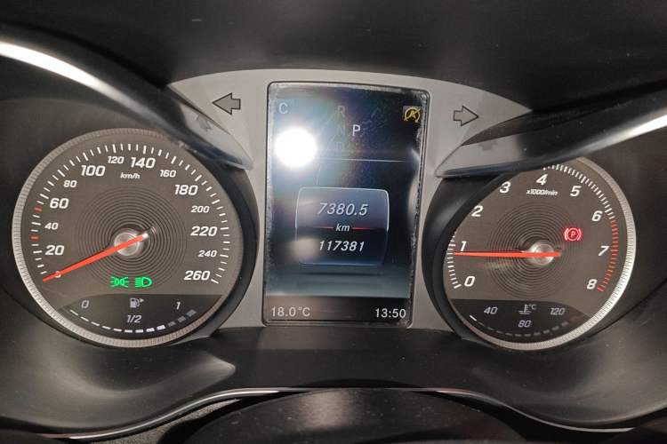 Used Mercedes-Benz GLC Coupe 2017 GLC 200 4MATIC Coupe SUV Odometer Close Up