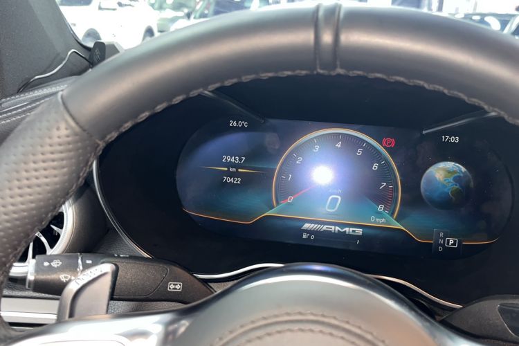 Used Mercedes-Benz GLC Coupe 2017 GLC 200 4MATIC Coupe SUV Odometer Close Up
