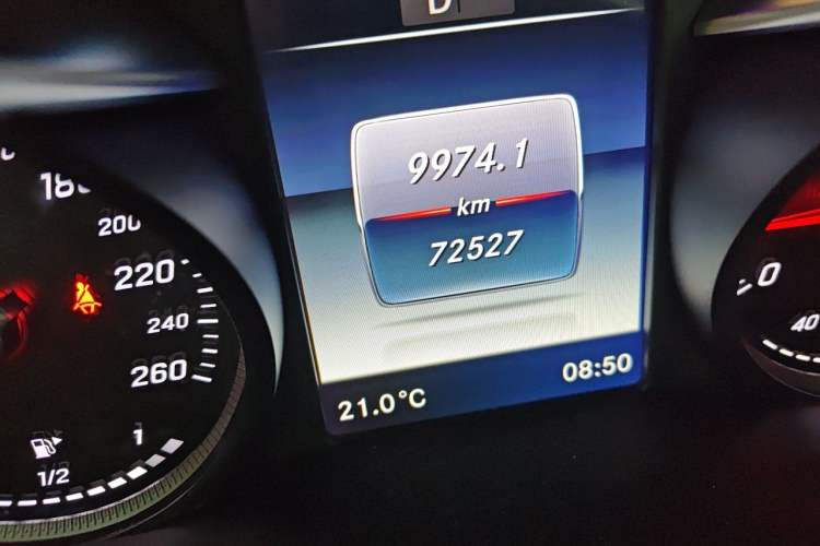 Used Mercedes-Benz GLC Coupe 2017 GLC 200 4MATIC Coupe SUV Odometer Close Up