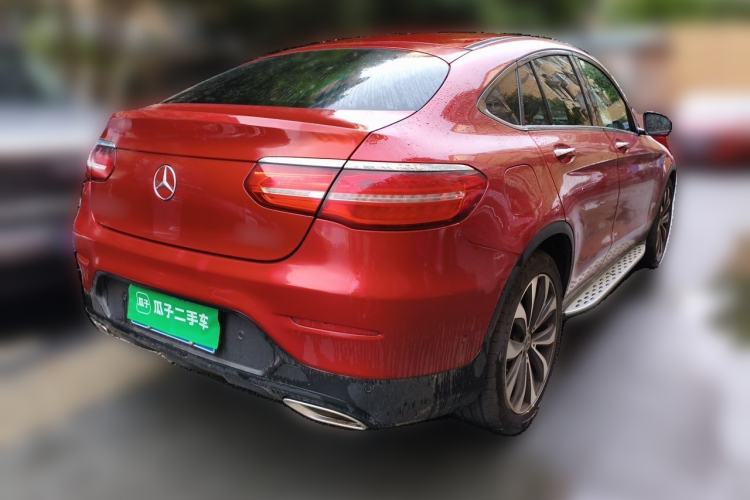 Used Mercedes-Benz GLC Coupe 2017 GLC 300 4MATIC Coupe SUV Rear Right 45 Deg