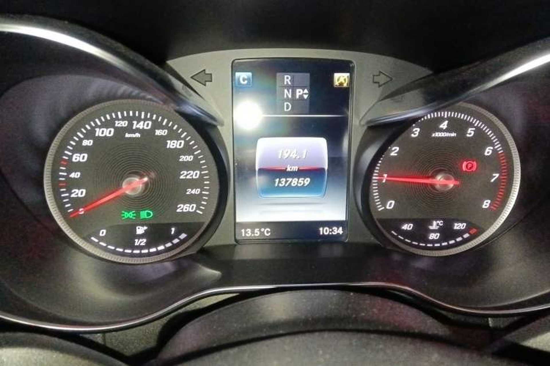 Used Mercedes-Benz GLC Coupe 2017 GLC 200 4MATIC Coupe SUV Odometer Close Up