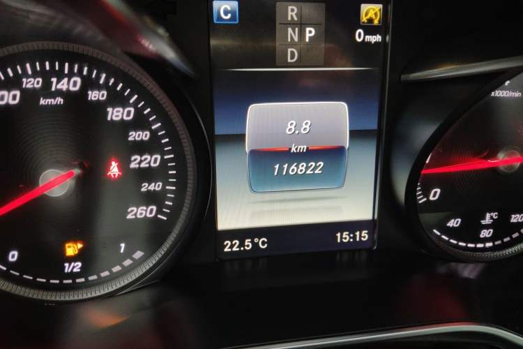 Used Mercedes-Benz GLC Coupe 2017 GLC 200 4MATIC Coupe SUV Odometer Close Up