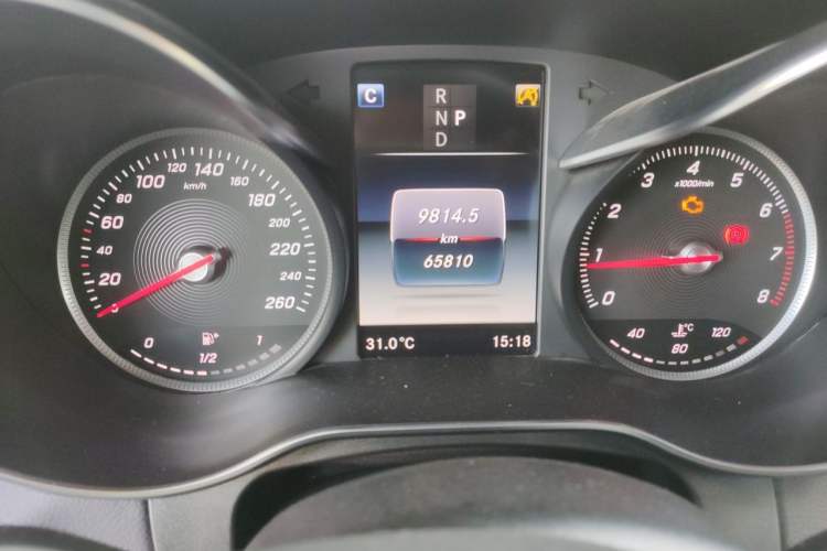 Used Mercedes-Benz GLC Coupe 2017 GLC 200 4MATIC Coupe SUV Odometer Close Up