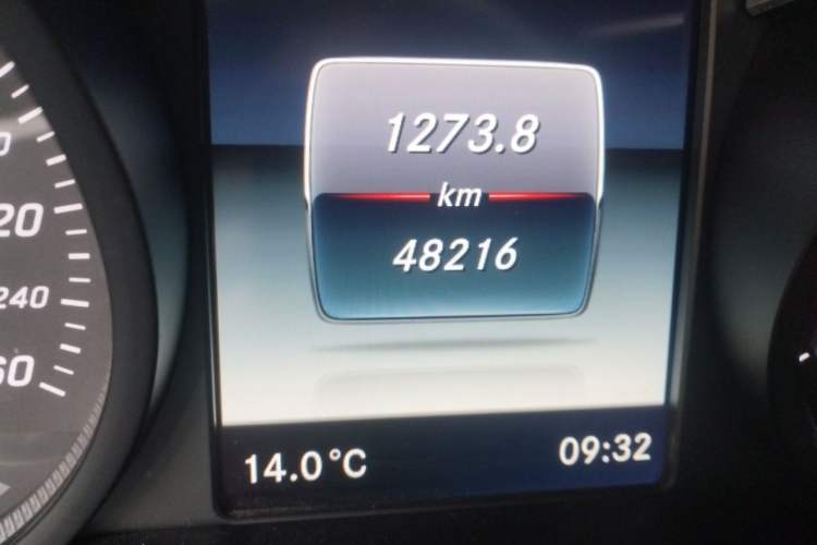Used Mercedes-Benz GLC Coupe 2017 GLC 260 4MATIC Coupe SUV Odometer Close Up
