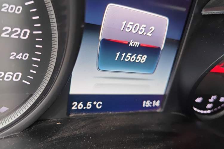 Used Mercedes-Benz GLC Coupe 2017 GLC 200 4MATIC Coupe SUV Odometer Close Up