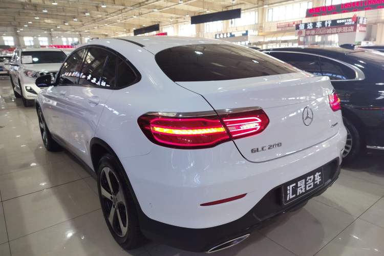 Used Mercedes-Benz GLC Coupe 2017 GLC 200 4MATIC Coupe SUV Rear Left 45 Deg
