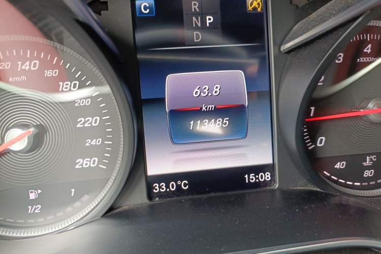 Used Mercedes-Benz GLC Coupe 2018 GLC 200 4MATIC Coupe SUV Odometer Close Up