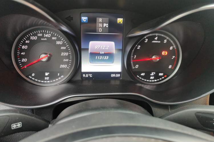 Used Mercedes-Benz GLC Coupe 2018 GLC 200 4MATIC Coupe SUV Odometer Close Up