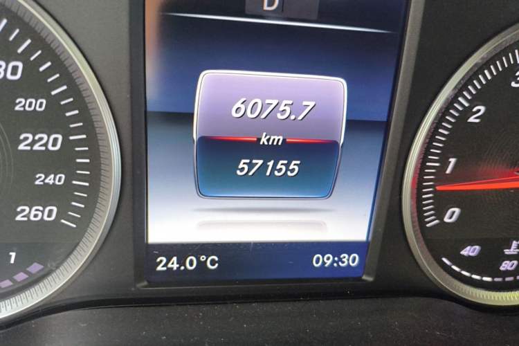 Used Mercedes-Benz GLC Coupe  Odometer Close Up