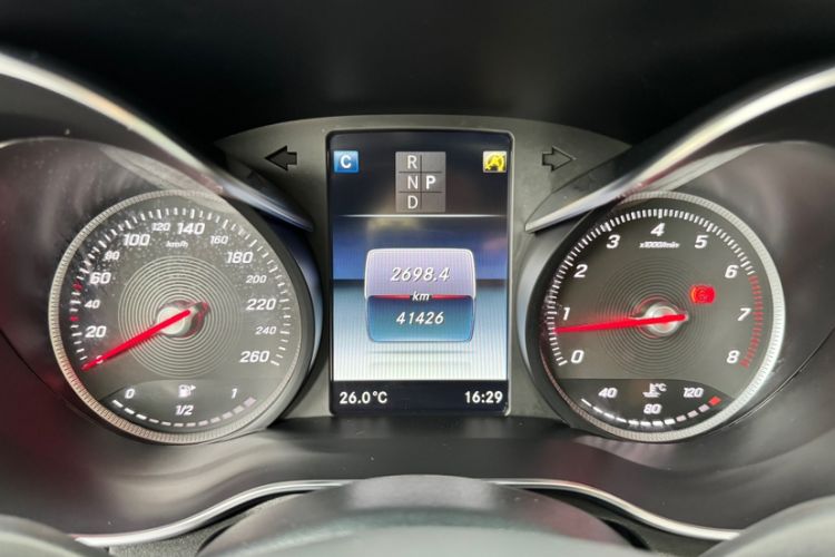Used Mercedes-Benz GLC Coupe 2018 GLC 200 4MATIC Coupe SUV Odometer Close Up