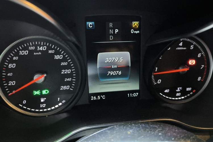 Used Mercedes-Benz GLC Coupe 2018 GLC 200 4MATIC Coupe SUV Odometer Close Up
