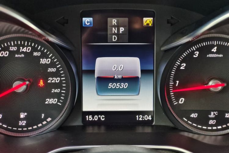 Used Mercedes-Benz GLC Coupe 2018 GLC 260 4MATIC Coupe SUV Odometer Close Up
