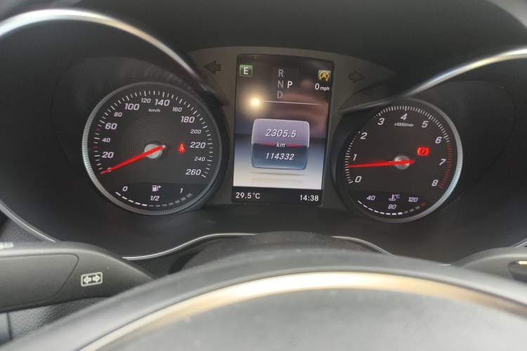 Used Mercedes-Benz GLC Coupe 2018 GLC 200 4MATIC Coupe SUV Odometer Close Up