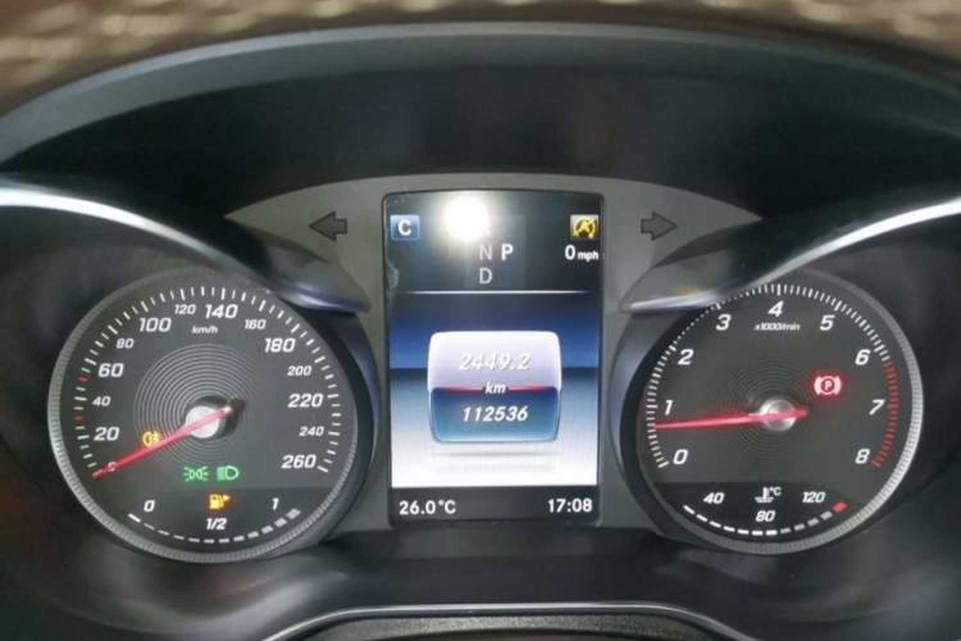Used Mercedes-Benz GLC Coupe 2019 Facelift GLC 200 4MATIC Coupe SUV Odometer Close Up