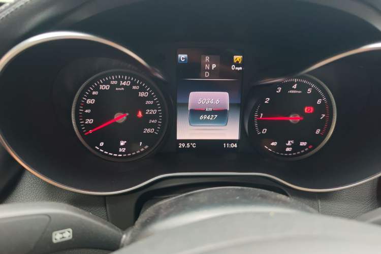 Used Mercedes-Benz GLC Coupe 2019 GLC 200 4MATIC Coupe SUV Odometer Close Up