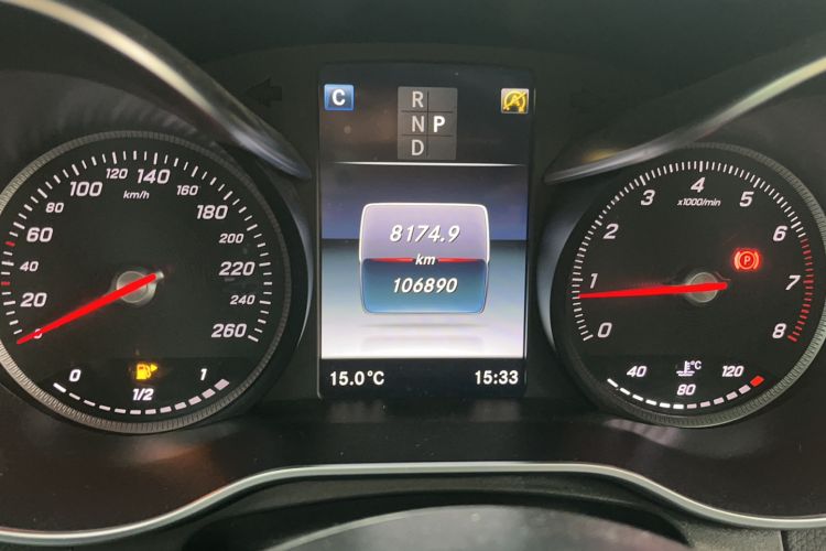 Used Mercedes-Benz GLC Coupe 2019 Facelift GLC 200 4MATIC Coupe SUV Odometer Close Up