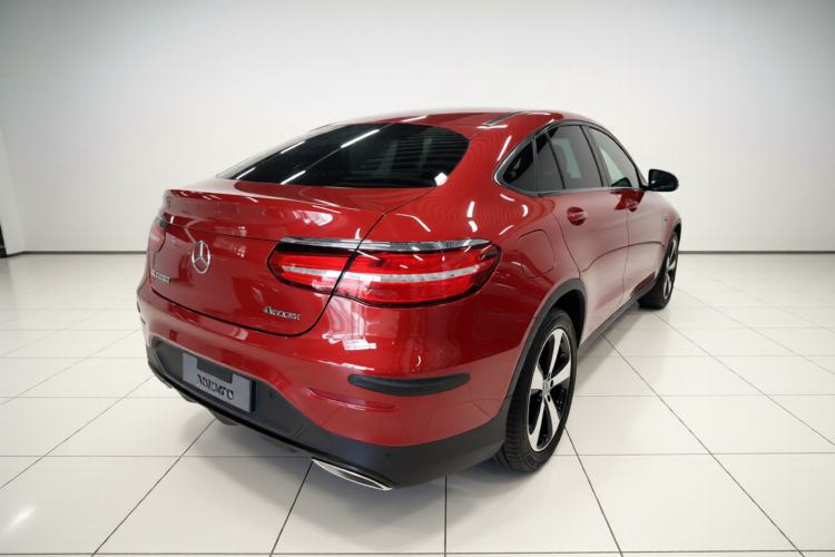 Used Mercedes-Benz GLC Coupe 2019 Facelift GLC 200 4MATIC Coupe SUV Rear Right 45 Deg