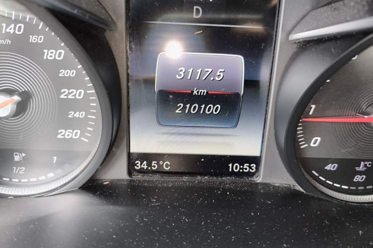 Used Mercedes-Benz GLC Coupe 2019 GLC 200 4MATIC Coupe SUV Odometer Close Up