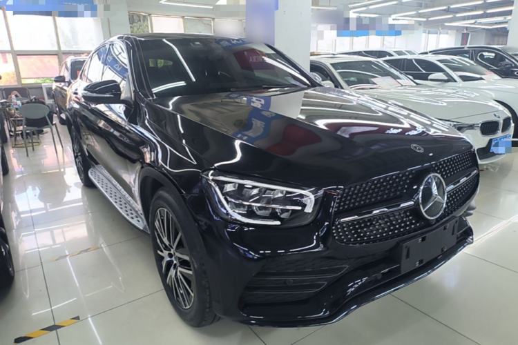 Used Mercedes-Benz GLC Coupe 2020 GLC 300 4MATIC Coupe SUV Front Right 45 Deg