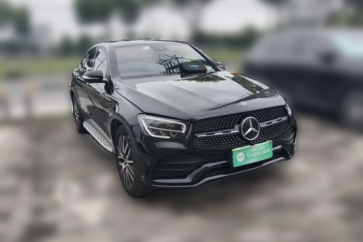Used Mercedes-Benz GLC Coupe 2020 GLC 300 4MATIC Coupe SUV Front Right 45 Deg