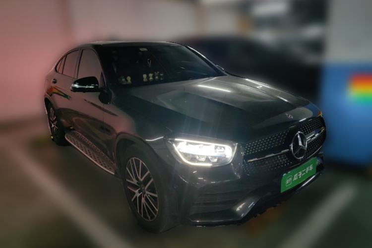 Used Mercedes-Benz GLC Coupe 2020 GLC 300 4MATIC Coupe SUV Front Right 45 Deg