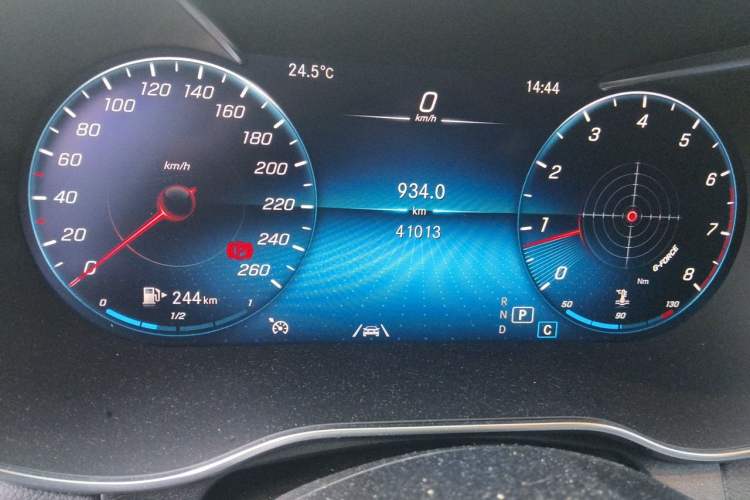 Used Mercedes-Benz GLC Coupe 2020 GLC 300 4MATIC Coupe SUV Odometer Close Up