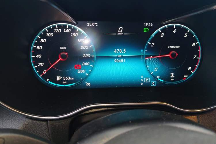 Used Mercedes-Benz GLC Coupe 2020 GLC 260 4MATIC Coupe SUV Odometer Close Up