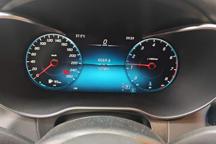 Used Mercedes-Benz GLC Coupe 2020 GLC 260 4MATIC Coupe SUV Odometer Close Up