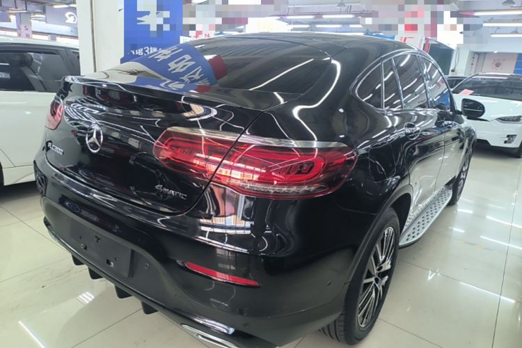 Used Mercedes-Benz GLC Coupe 2020 GLC 300 4MATIC Coupe SUV Rear Right 45 Deg