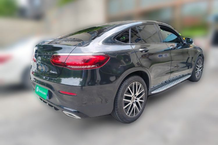 Used Mercedes-Benz GLC Coupe 2020 GLC 300 4MATIC Coupe SUV Rear Right 45 Deg