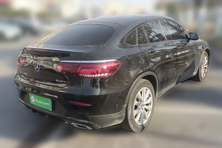 Used Mercedes-Benz GLC Coupe 2020 GLC 260 4MATIC Coupe SUV Rear Right 45 Deg