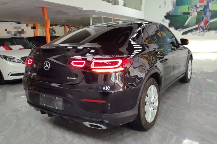 Used Mercedes-Benz GLC Coupe 2020 GLC 260 4MATIC Coupe SUV Rear Right 45 Deg