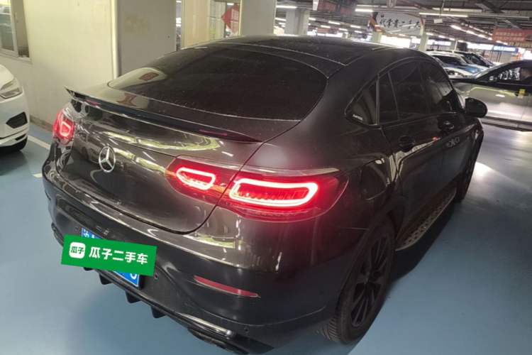 Used Mercedes-Benz GLC Coupe 2020 GLC 260 4MATIC Coupe SUV Rear Right 45 Deg