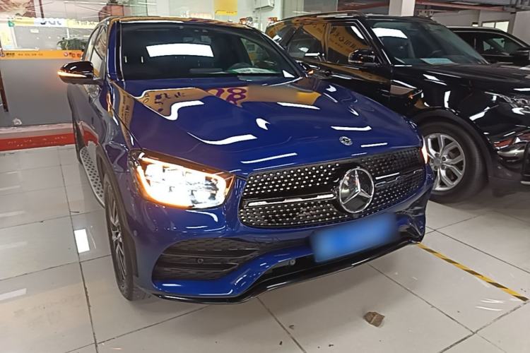Used Mercedes-Benz GLC Coupe 2020 GLC 300 4MATIC Coupe SUV Front Right 45 Deg