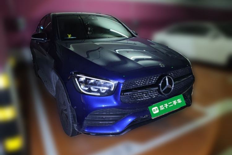 Used Mercedes-Benz GLC Coupe 2020 GLC 300 4MATIC Coupe SUV Front Right 45 Deg