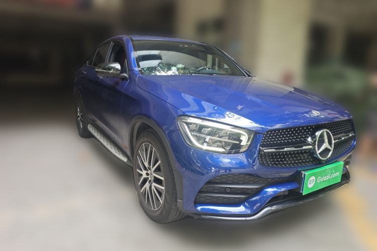 Used Mercedes-Benz GLC Coupe 2020 GLC 300 4MATIC Coupe SUV Front Right 45 Deg