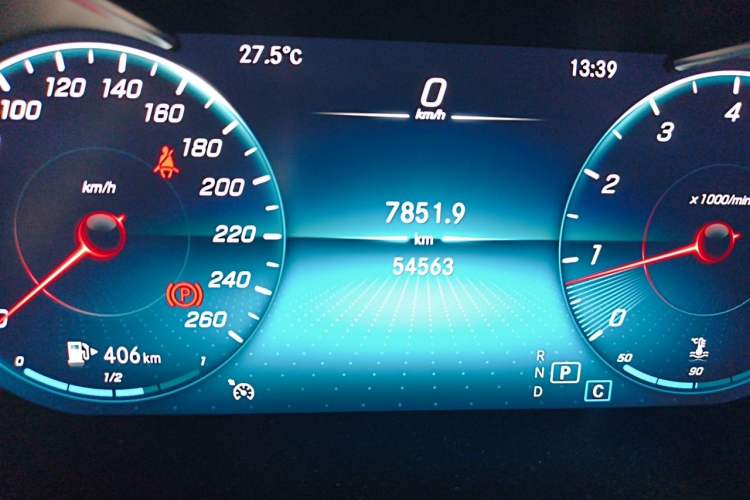 Used Mercedes-Benz GLC Coupe 2020 GLC 260 4MATIC Coupe SUV Odometer Close Up