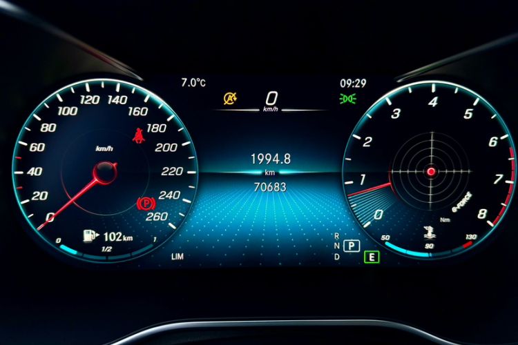 Used Mercedes-Benz GLC Coupe 2020 GLC 260 4MATIC Coupe SUV Odometer Close Up