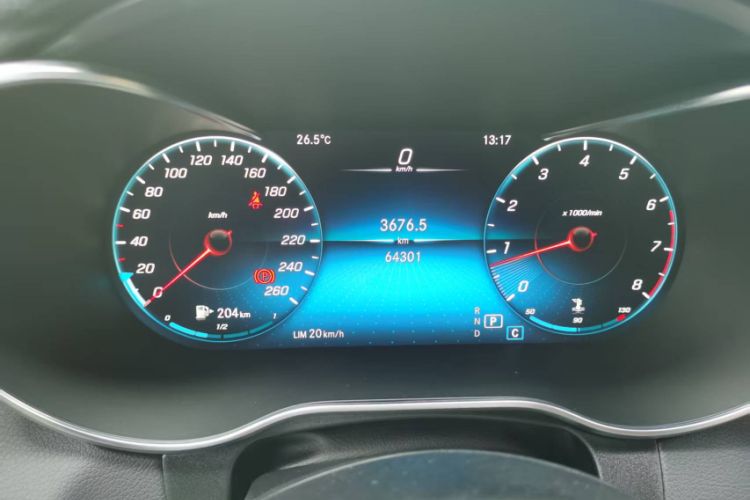 Used Mercedes-Benz GLC Coupe 2020 GLC 260 4MATIC Coupe SUV Odometer Close Up