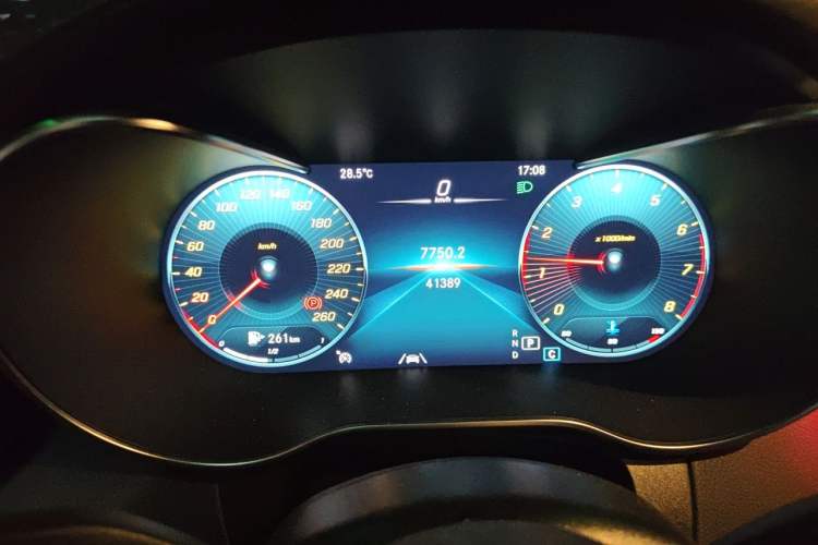 Used Mercedes-Benz GLC Coupe 2020 GLC 300 4MATIC Coupe SUV Odometer Close Up